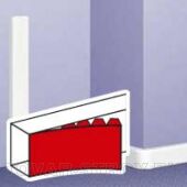 010520 - Частичная крышка шириной 40 мм - для кабель-канала DLP 65x195 - 2м - белый