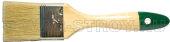 Кисть плоская "EURO", светлая натуральная щетина, деревянная ручка, 25 мм