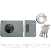 Замок накладной ЗН-6, цилиндровый СИБРТЕХ