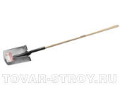 Лопата прямоугольная ЗУБР "Фаворит", черенок из ясеня (4-39511) 310х215х1500 мм