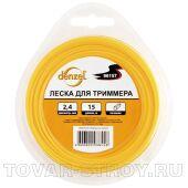 Леска для триммера круглая, 2,4мм х 15м DENZEL Россия
