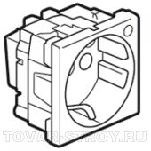 077212 - Розетка 2К+3 с индикатором - Программа Mosaic - немецкий стандарт - 2 модуля