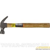 Молоток-гвоздодер STAYER 20232-225 с деревянной ручкой, 225г