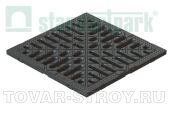 Решетка S’park РВ-25.25-ПП щелевая пластиковая для дождеприемника 242х242х17 мм (36881)