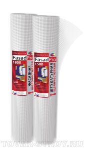 Стеклосетка штукатурная фасадная FASADPro 1800 5х5, 160г, 1х50м