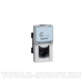 076562 - Розетка RJ 45 - Программа Mosaic - категория 6 - FTP - 1 модуль - белый