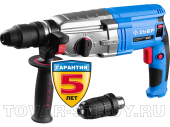 Перфоратор ЗУБР ПРОФИ SDS-plus (ЗП-28-800 КМ) 800 Вт, 3 Дж, БЗП "МИГ", 0-1200 об/мин, 0-4800 уд/мин, кейс, метал. редуктор