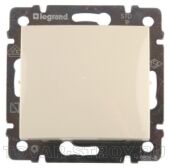Выключатель Legrand 1 клавишный без подсветки, слоновая кость