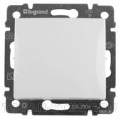 Выключатель Legrand 1-клавишный без подсветки белый