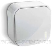 Выключатель Legrand Quteo 1 клавишный, белый