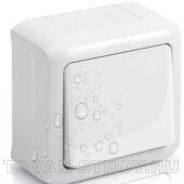 Выключатель Legrand Quteo 1 клавишный, проходной IP44 белый