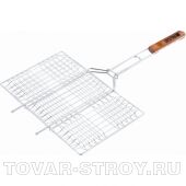 Решетка гриль 270*240 мм, хромированная PALISAD Camping