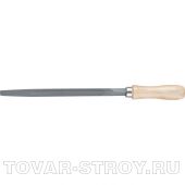 Напильник, 150 мм, трехгранный, деревянная ручка СИБРТЕХ