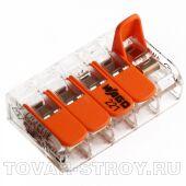 Клеммы WAGO 221-415, с защелками, на 5 проводов