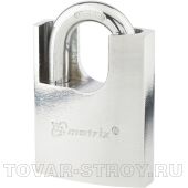 Замок навесной, защищенная дужка 50 мм MATRIX