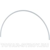 Дуга пластиковая для парника 80 х 90 см, d12 мм, белая PALISAD
