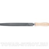 Напильник, 300 мм, плоский, деревянная ручка СИБРТЕХ