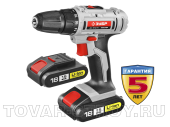 Дрель-шуруповерт ЗУБР Li-lon (ДА-18-2-Ли КНМ1) 18 В, 1.5 А-ч, 10 мм, 32 Н-м, 0-350/0-1350 об/мин, БЗУ