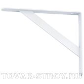 Кронштейн усиленный 250х150х30х4 мм, белый СИБРТЕХ