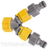 Разветвитель двухканальный (пластиковый) PALISAD LUXE