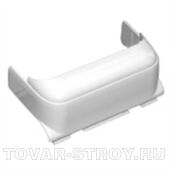 010740 - Отвод плоский - для односекционных кабель-каналов DLP 50х105 - ширина профиля 105 мм - белый