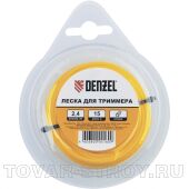 Леска для триммера круглая, 4 мм х 10 метров, блистер Denzel