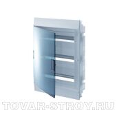 Бокс в нишу ABB Mistral41 36М (2x18) зеленая дверь без клеммного блока