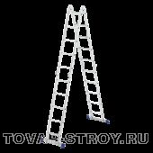 Лестница шарнирная алюминиевая, 4х5 Сибртех Россия