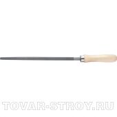 Напильник, 150 мм, круглый, деревянная ручка СИБРТЕХ