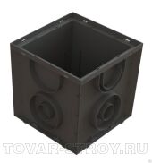 Дождеприемник-пескоуловитель PolyMax Basic 433х433х391 мм, пластиковый (8472)