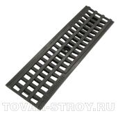 Решетка водоприемная PolyMax Basic DN100 пластиковая (ячеистая) 500х136х18 (20801)