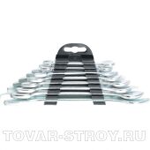 Набор ключей рожковых, 6 х 22 мм, 8 шт., хромированные SPARTA