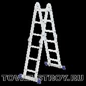 Лестница шарнирная алюминиевая, 4х3 Сибртех Россия