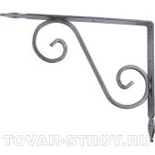 Кронштейн декоративный, 145х110х25х3 мм, темно-коричневый СИБРТЕХ