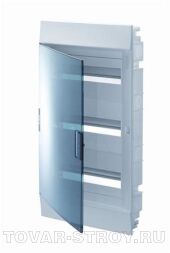 Бокс в нишу ABB Mistral41 54М зеленая дверь без клеммного блока