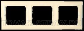 Рамка Legrand Valena 3поста слоновая кость
