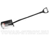 Лопата прямоугольная ЗУБР "Артель", стальной черенок (39554) 290х190х1170 мм