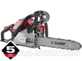 Пила цепная бензиновая ЗУБР ПРОФИ (ПБЦ-380 35п) 37.2 см3, (1.4 кВт), шина 35 см, 12500 об/мин, 0.39 л топл. бак