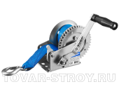Лебедка ручная барабанная, ленточная ЗУБР ПРОФИ 0,5т/8м (43115-0.5)