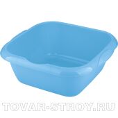 Таз пластмассовый квадратный 12л, голубой ТМ Elfe Россия