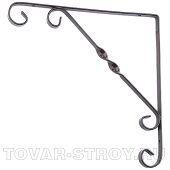 Кронштейн декоративный 250х250 мм, коричневый СИБРТЕХ