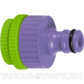 Адаптер пластмассовый, 1/2"-3/4"-1", внутренняя резьба PALISAD