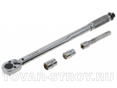 Ключ динамометрический ЗУБР ПРОФИ (64094-Н4) 42-210 Н-м, головки 17-19мм, удлинитель 125мм
