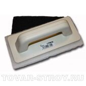 Шпатель из синтетического волокна (120х250 мм) белый/черный