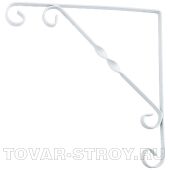 Кронштейн декоративный 200х200 мм, белый СИБРТЕХ