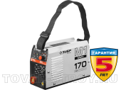 Сварочный инвертор ЗУБР (ЗАС-М1-170) 170 А, 220 В, ММА, IGBT, ПВ-30%, Hot start, Arc Force, Anti-Stick