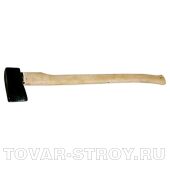 Колун, 3000 г, в сборе, литой, деревянное топорище, 700 мм Россия