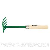 Грабли 5-зубые, 90 мм, деревянная рукоятка 340 мм PALISAD
