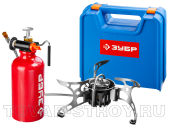 Горелка туристическая мультитопливная ЗУБР ПРОФИ (68202) бензин-газ