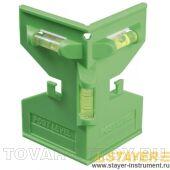 Уровень-угольник STAYER 3456 пластмассовый с магнитом, 3 глазка